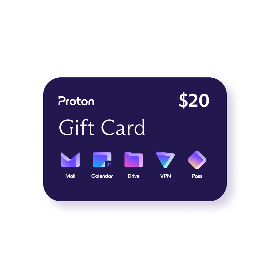 Proton $20 Gift Card (Digital)