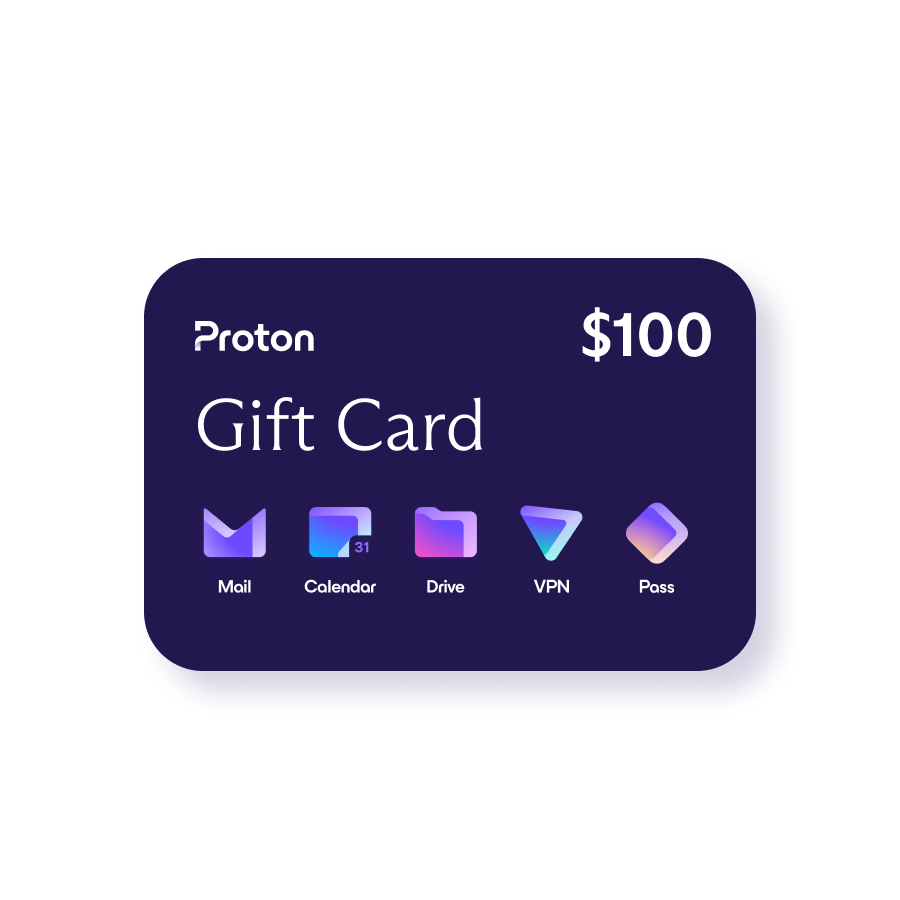 Proton $100 Gift Card (Digital)